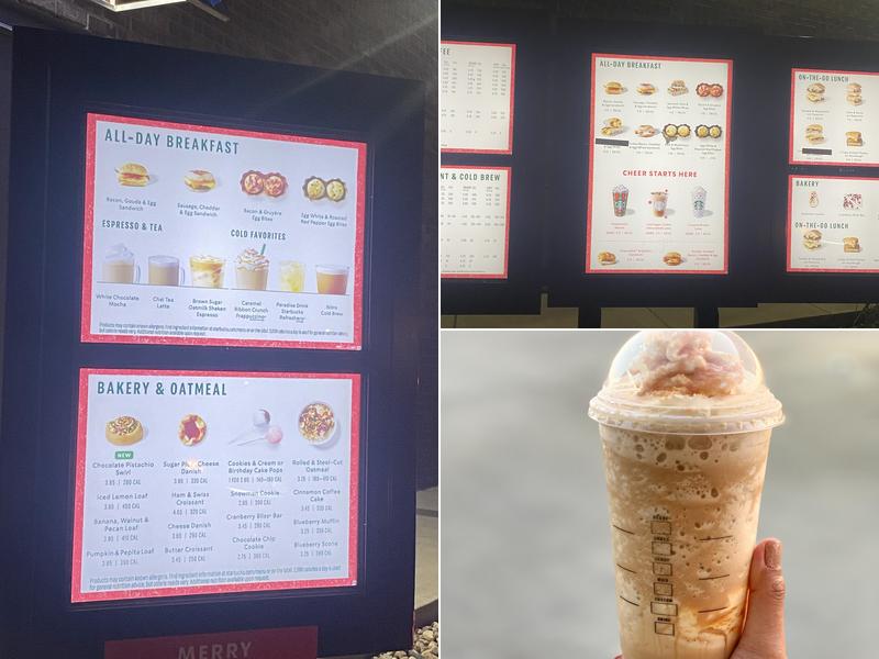 Starbucks Menu