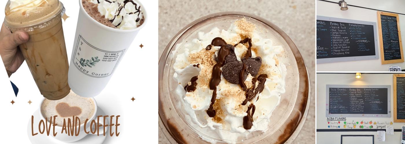 The happy corner Winchester Menu