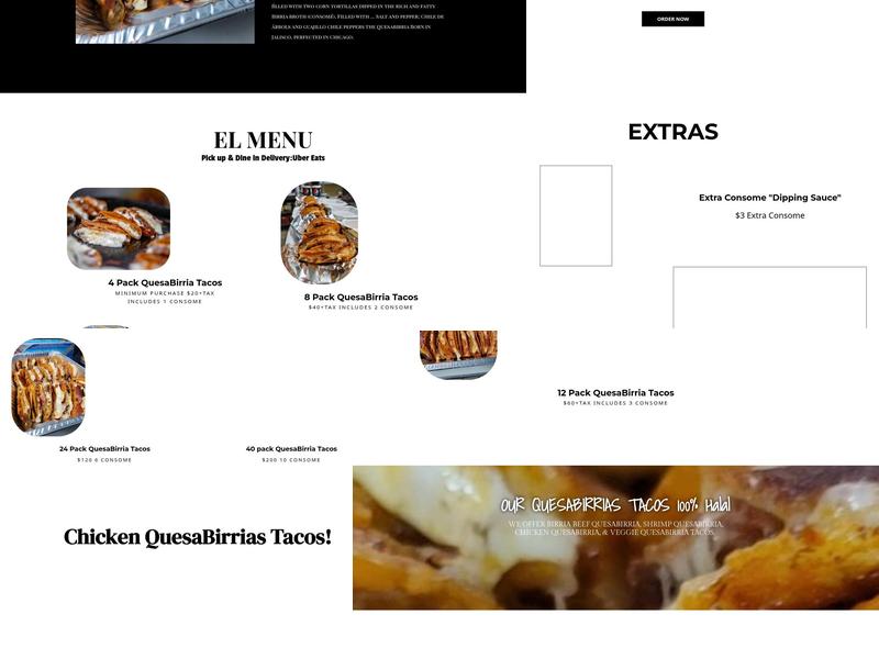 QuesaBirria Jalisco Tacos Menu