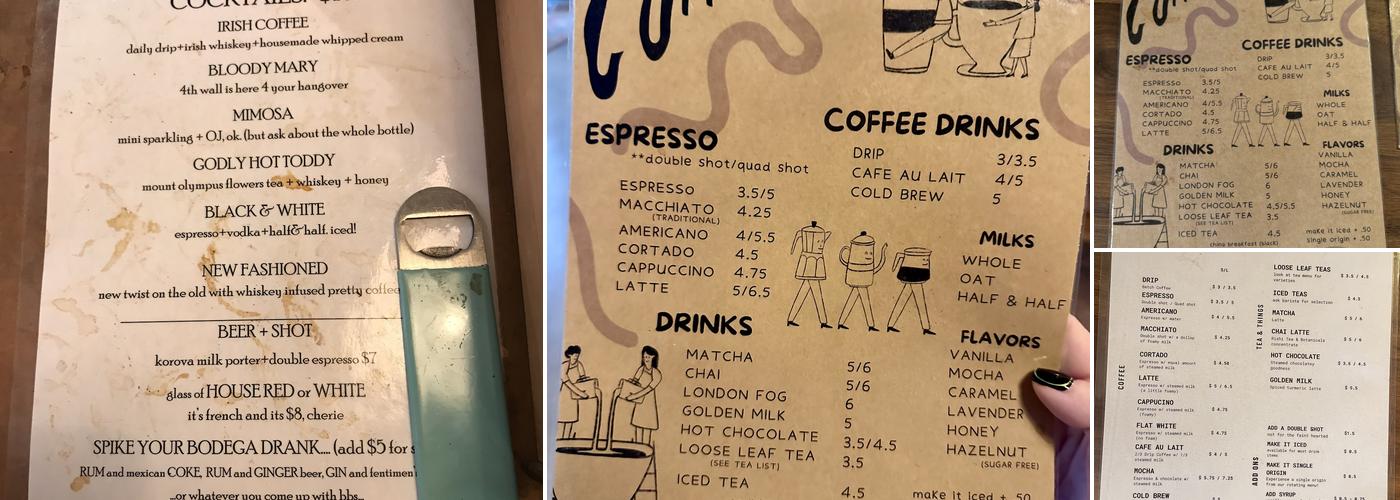 Fourth Wall Menu