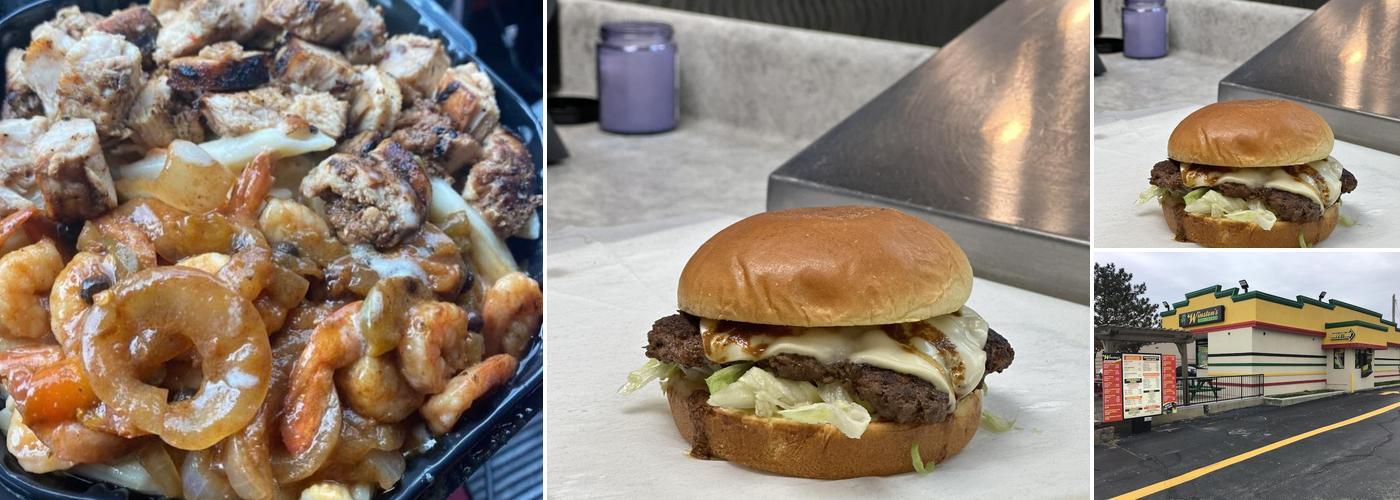 Winston's Jerk Chicken/Jimmy’s famous burgers