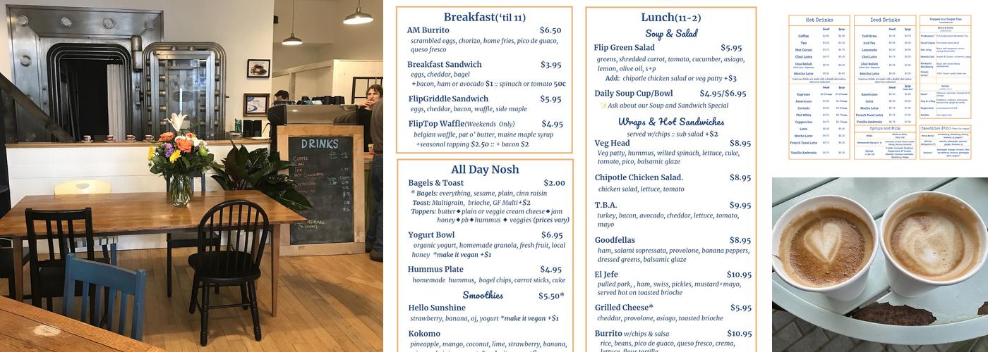 FlipSide Coffee Menu