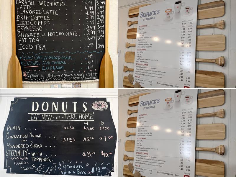 Skipjack's St. Michaels Menu