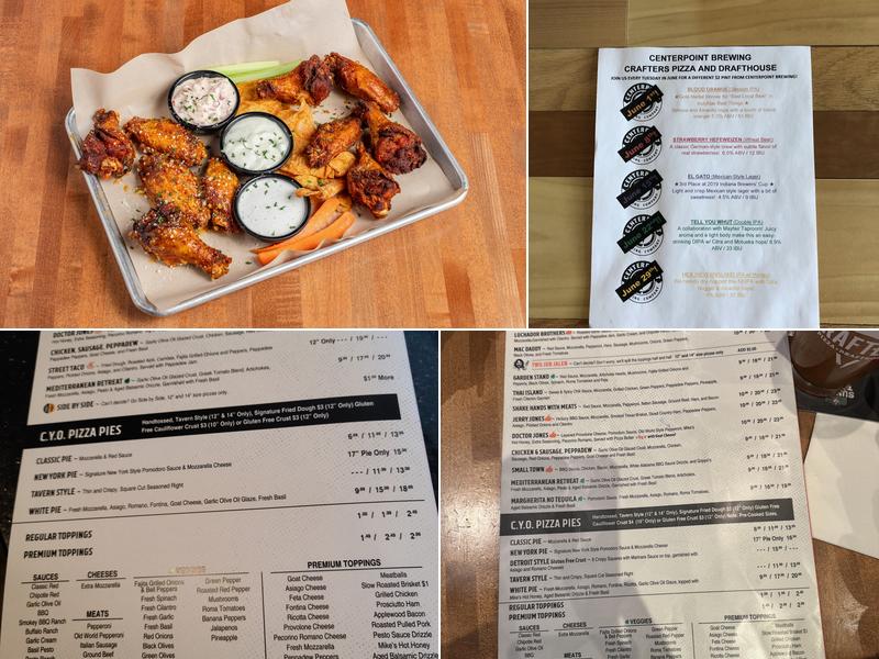 Crafters Pizza and Drafthouse Menu