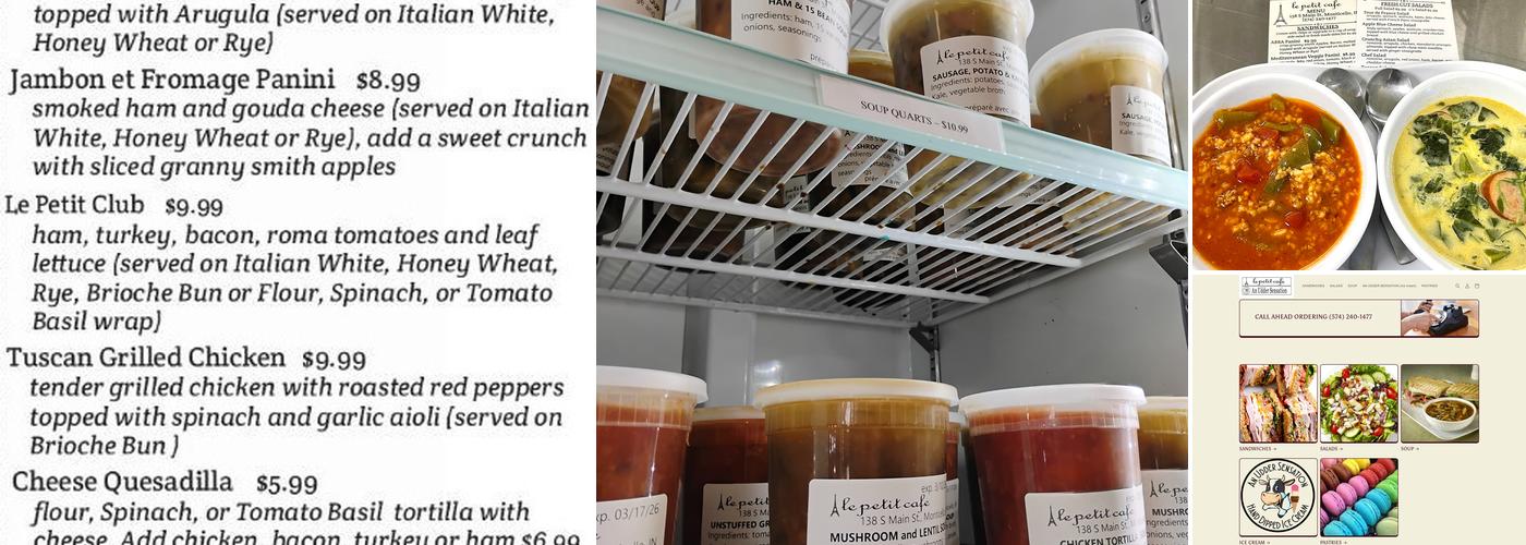 Le Petit Cafe Monticello Menu