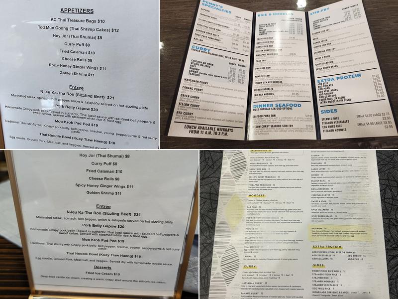 KC Thai Menu
