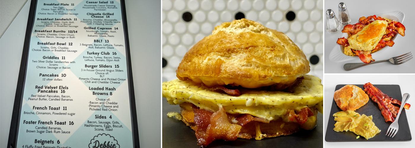 Debbie on the Levee Menu