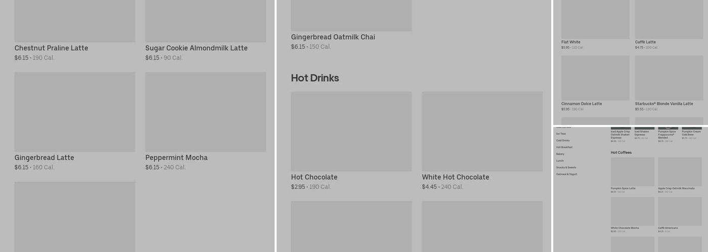 Starbucks Menu