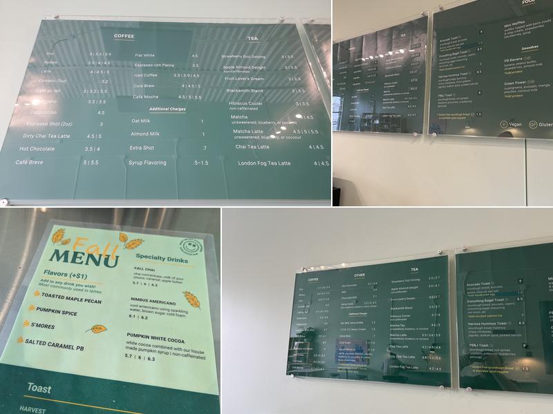 Stir Coffee Bar Menu