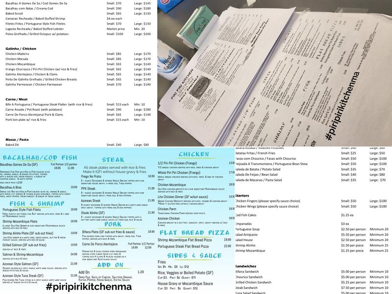 Piri Piri Kitchen Menu