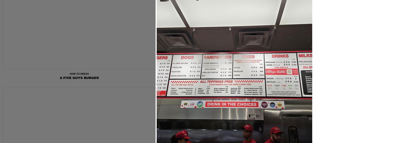 Five Guys Menu