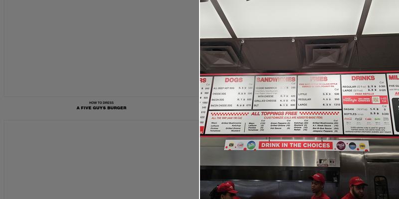Five Guys Menu
