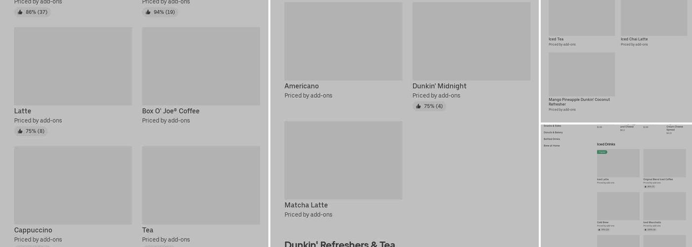 Dunkin' Menu
