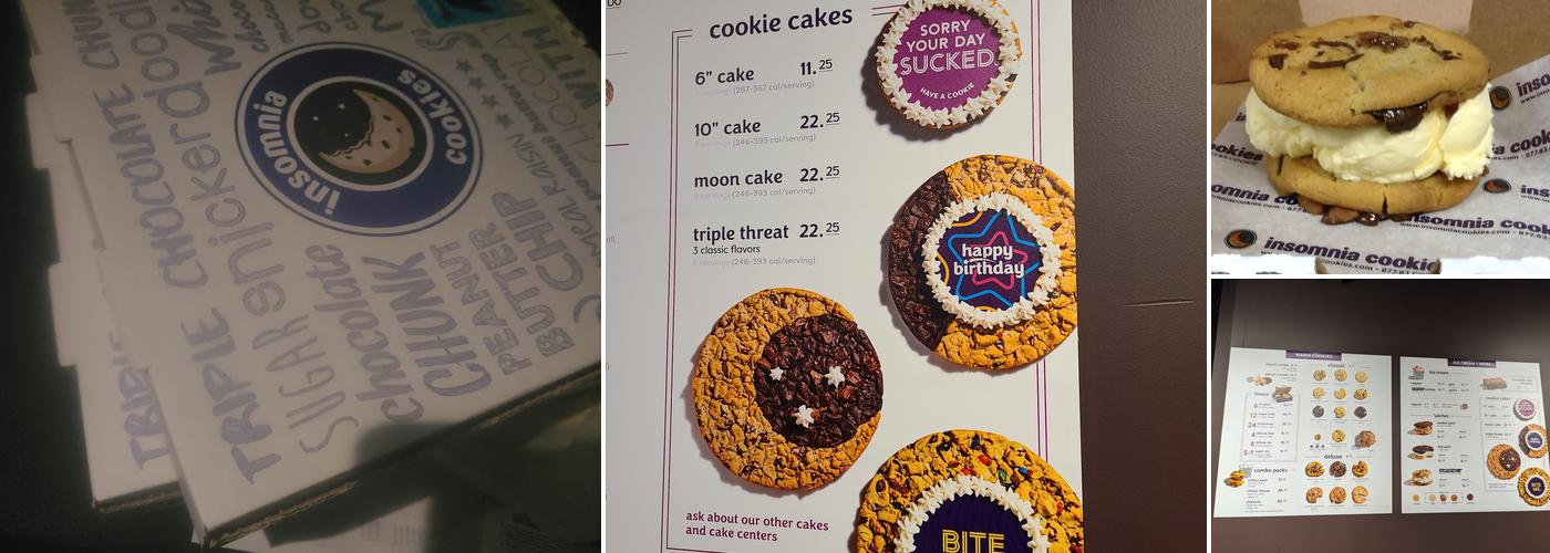 Insomnia Cookies Menu