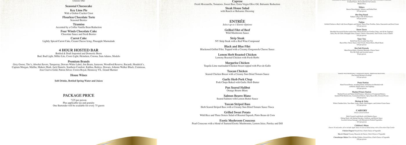 Kankakee Grille New Buffalo Menu