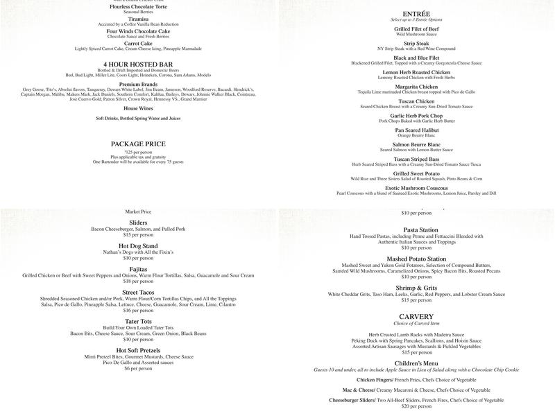 Kankakee Grille New Buffalo Menu