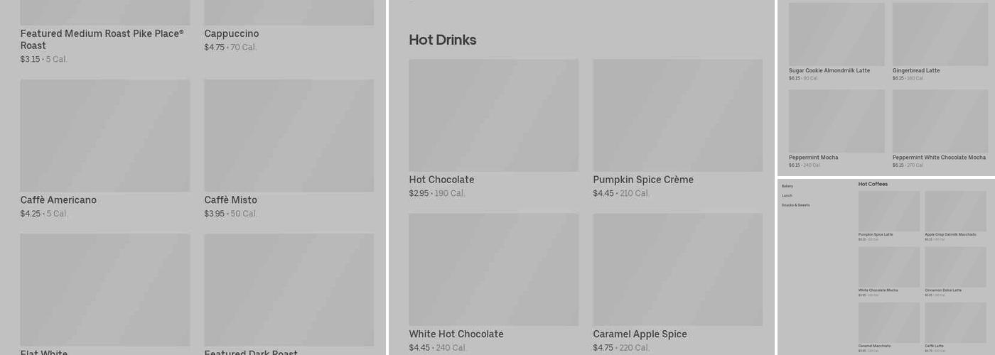 Starbucks Menu