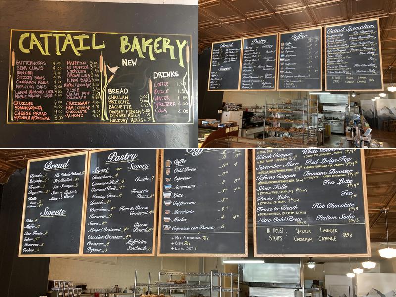 Cattail Bakery Menu
