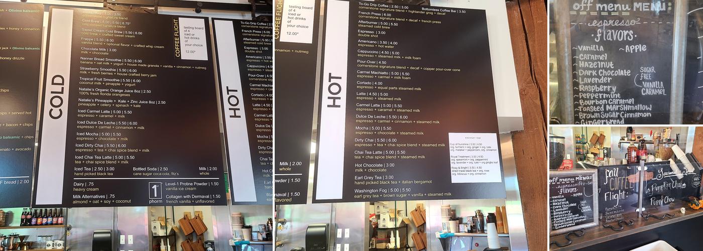 underGROUNDS Espresso Bar Menu