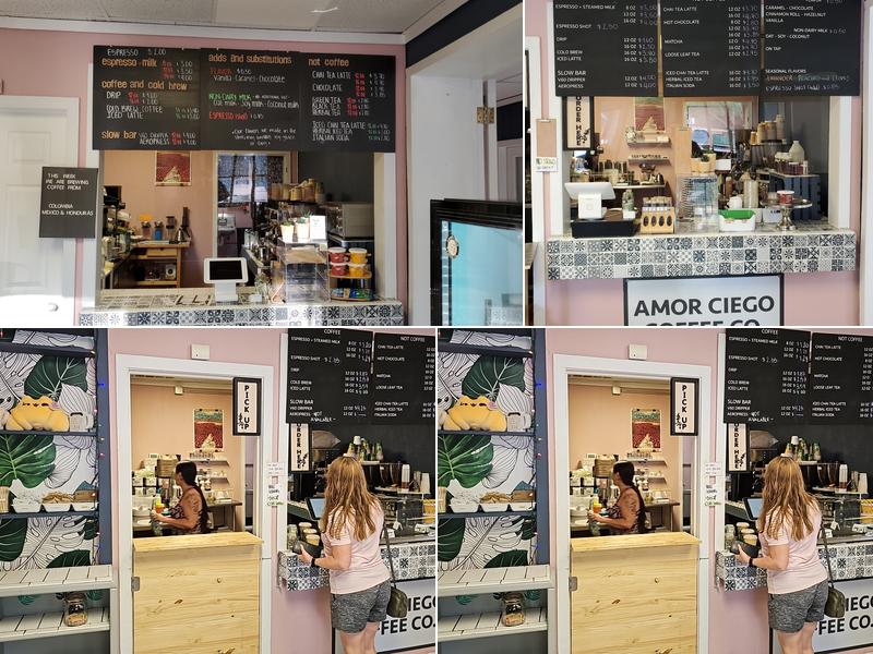 Amor Ciego coffee CO. Menu