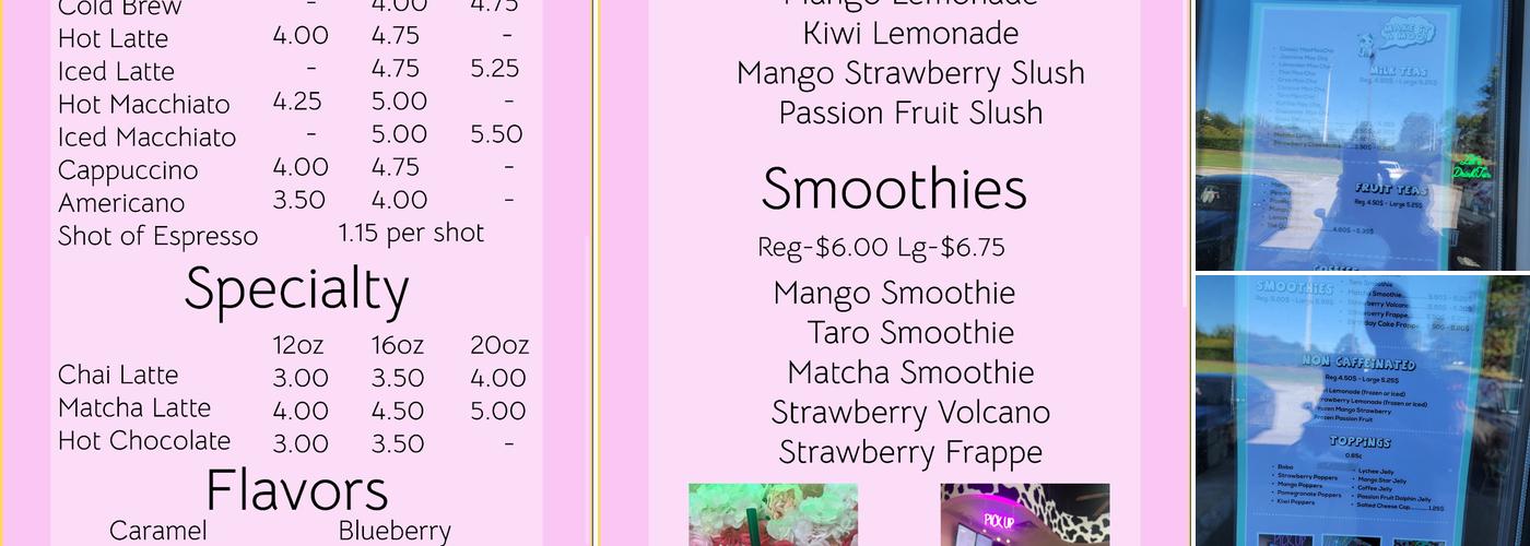 MooMooCha - Boba & Coffee Menu