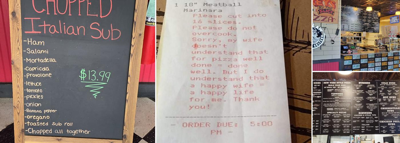 Mickey's N.Y. Pizza Menu