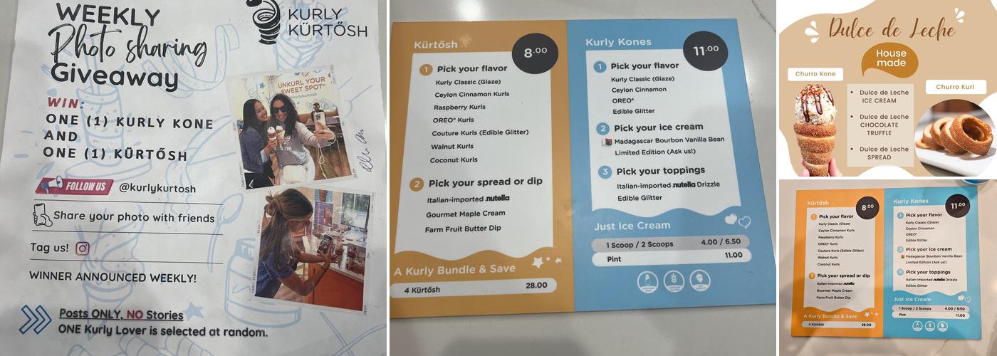 Kurly Kürtősh Café Menu