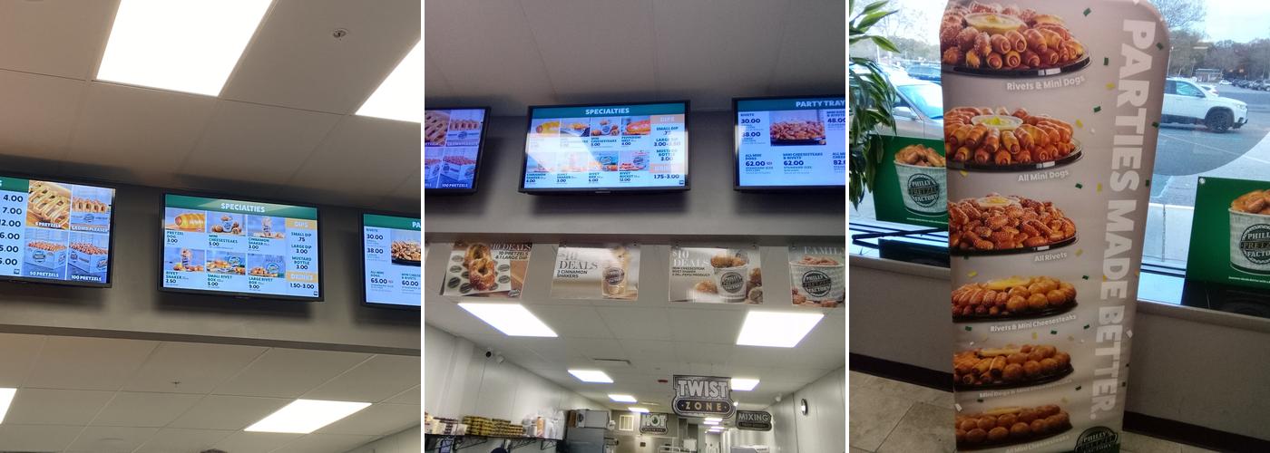 Philly Pretzel Factory Menu
