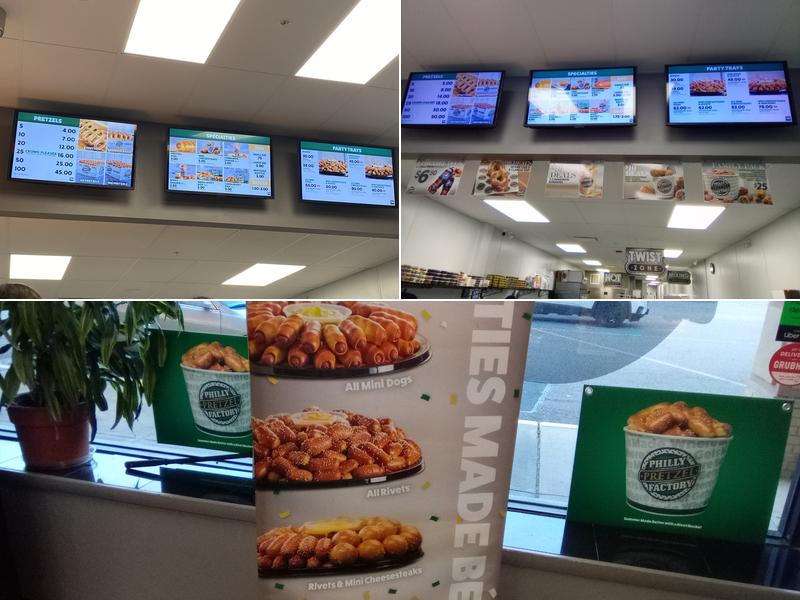 Philly Pretzel Factory Menu