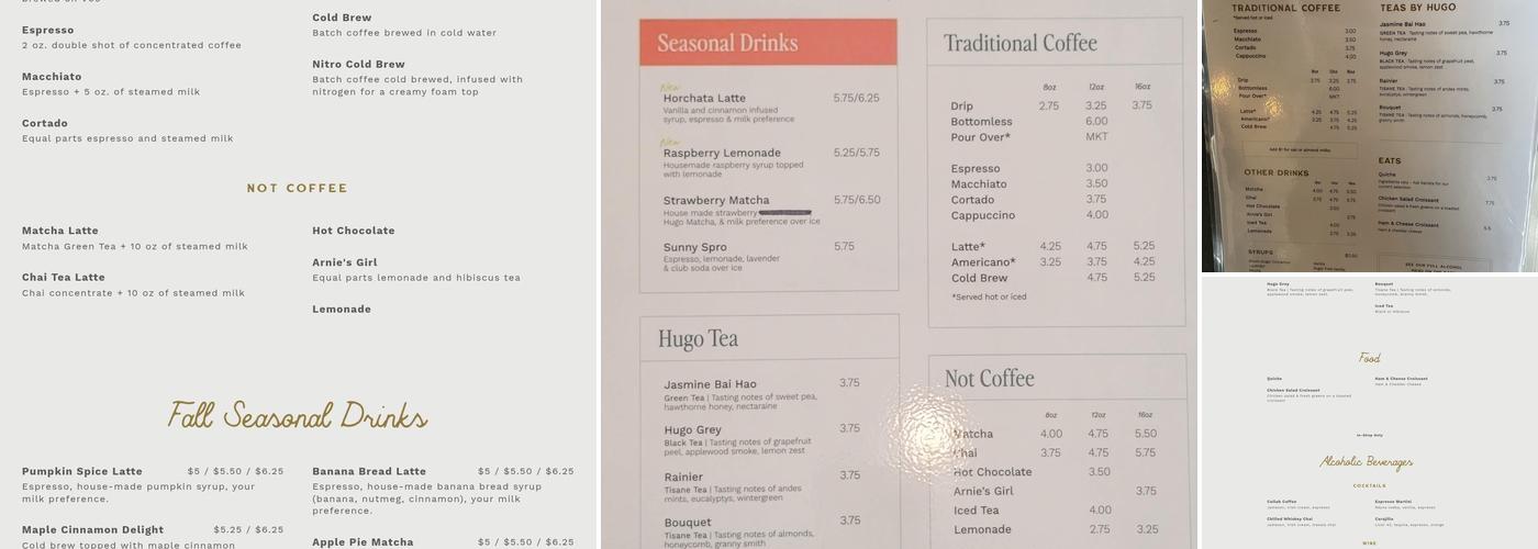 Collab Coffee Menu