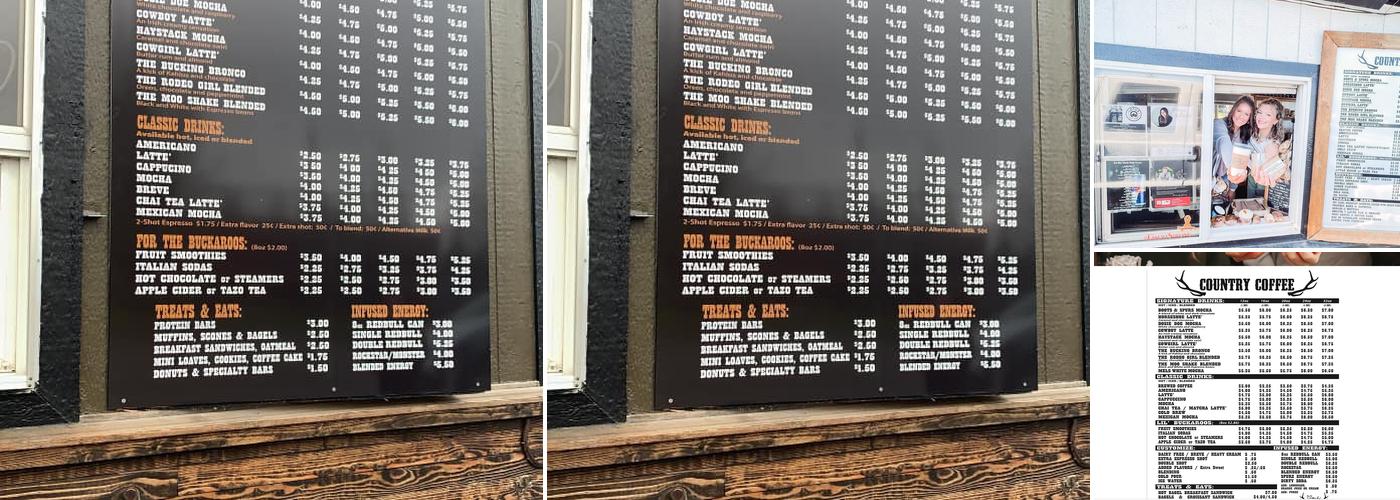 Country Coffee Gresham Menu