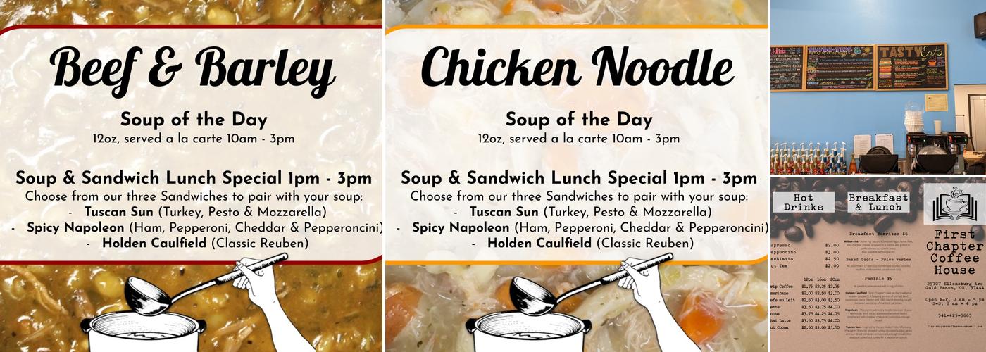 First Chapter Coffee House Menu