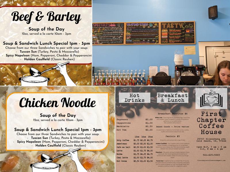 First Chapter Coffee House Menu