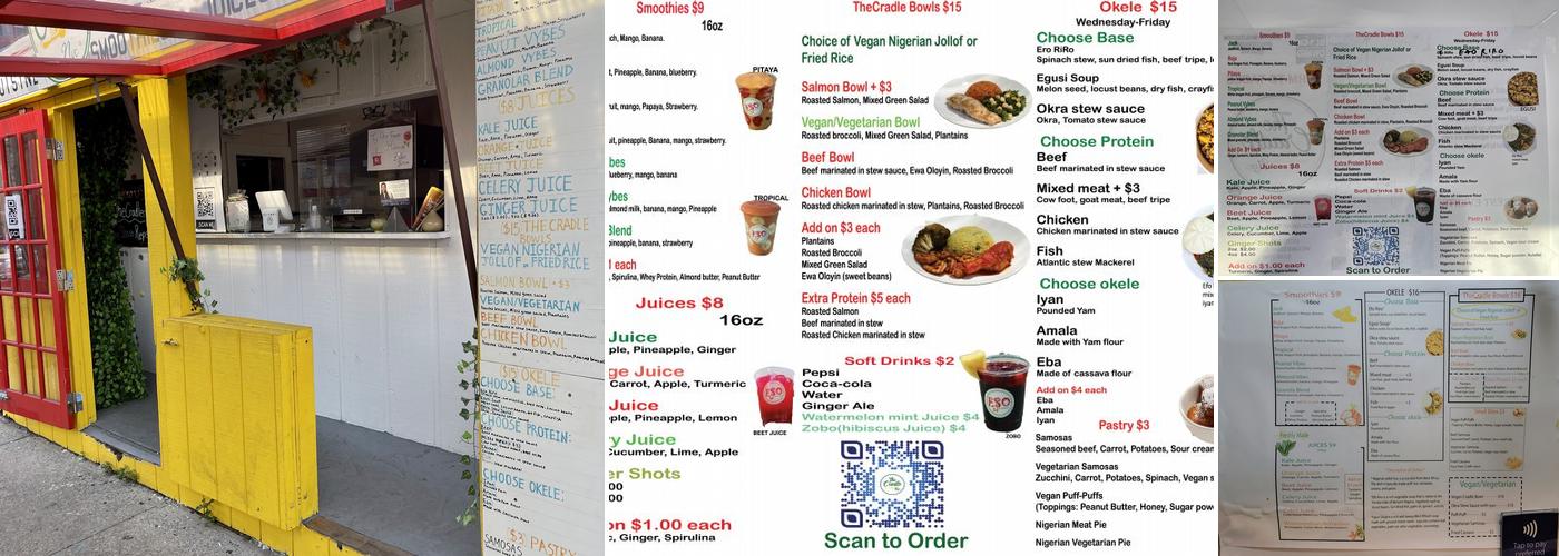 TheCradleNYC LLC Menu