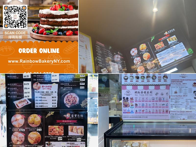 Rainbow Bakery Menu