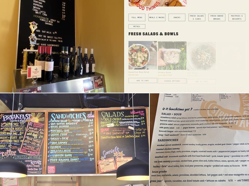 Strong Arm Baking Co. Menu