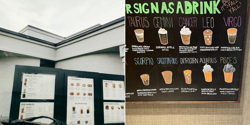 Starbucks Menu