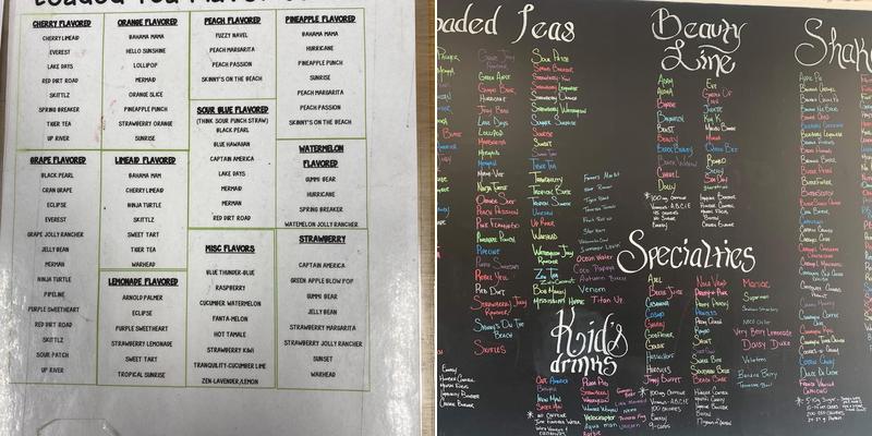 Chatta Nutrition Menu