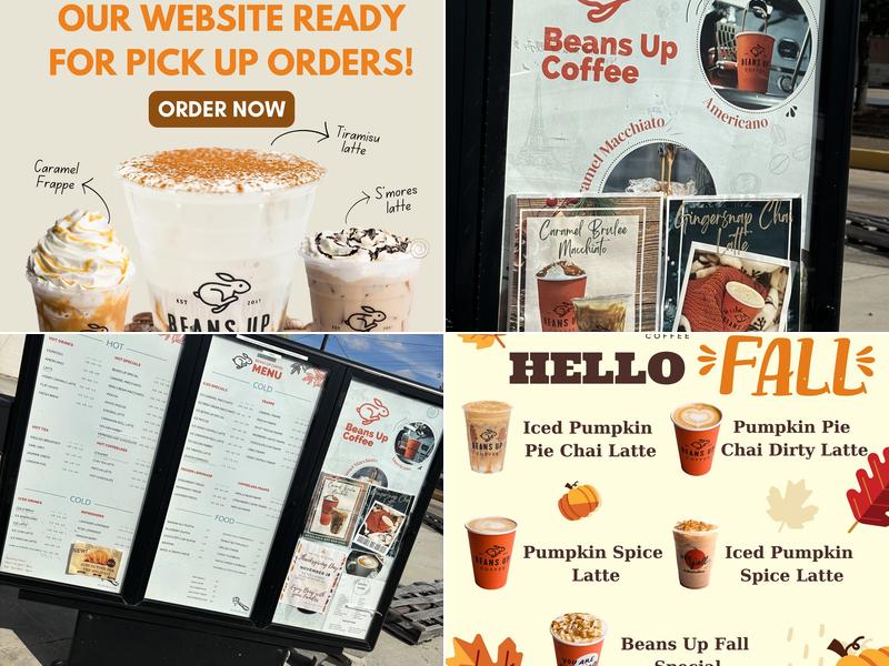 Beans Up Coffee Menu