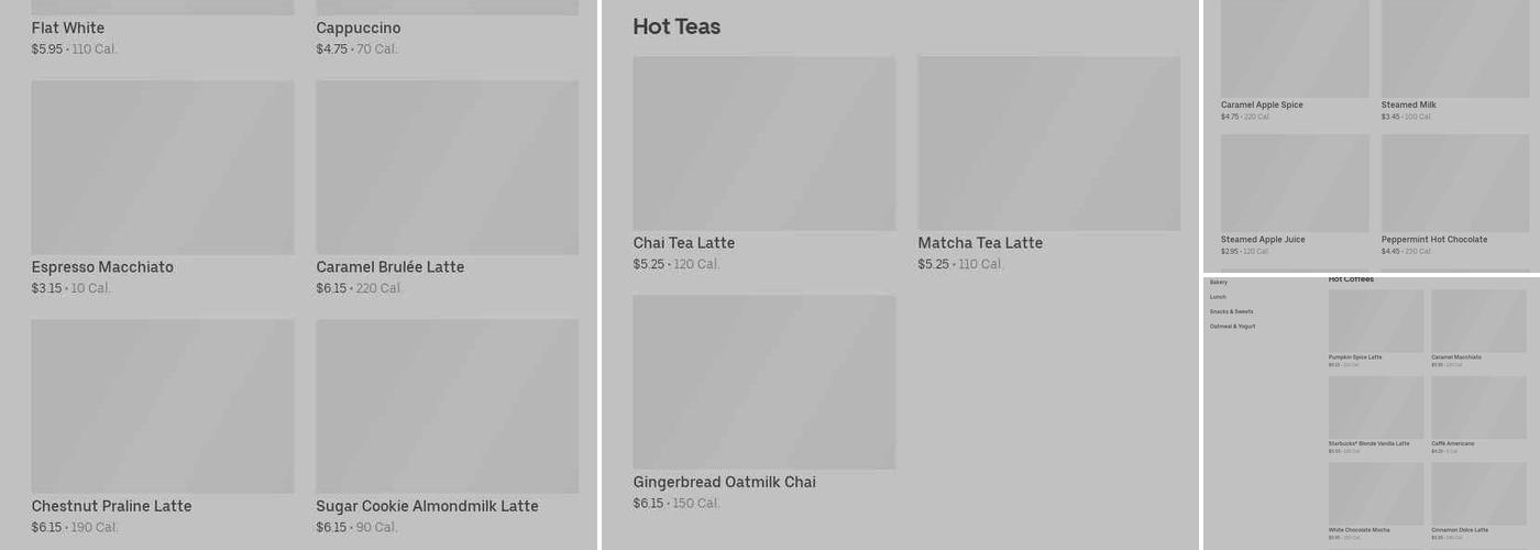 Starbucks Menu