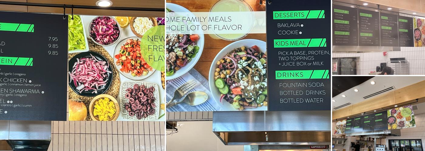 Agape Mediterranean Menu