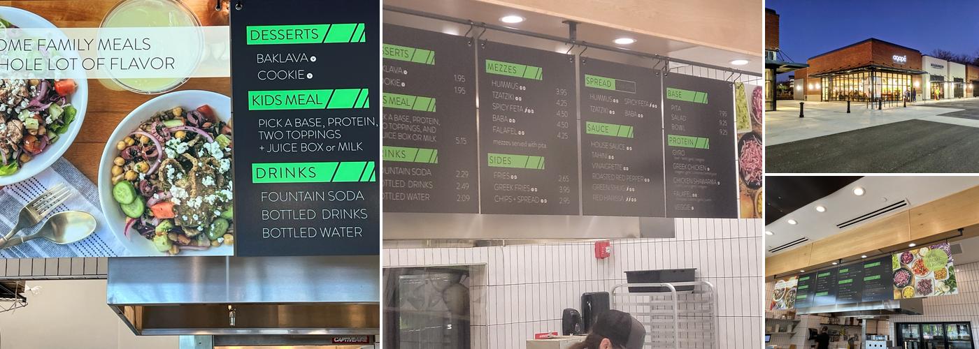 Agape Mediterranean Menu