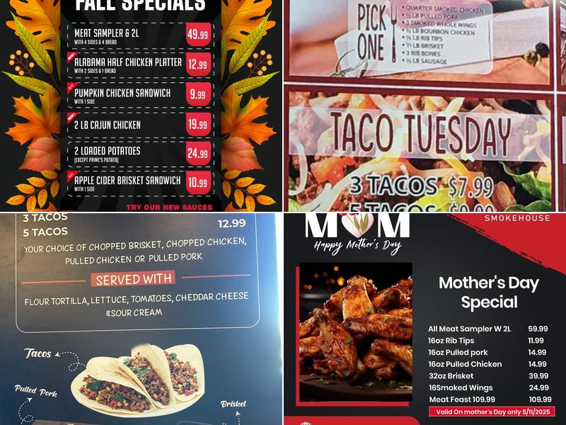 Prime BBQ Smokehouse Menu