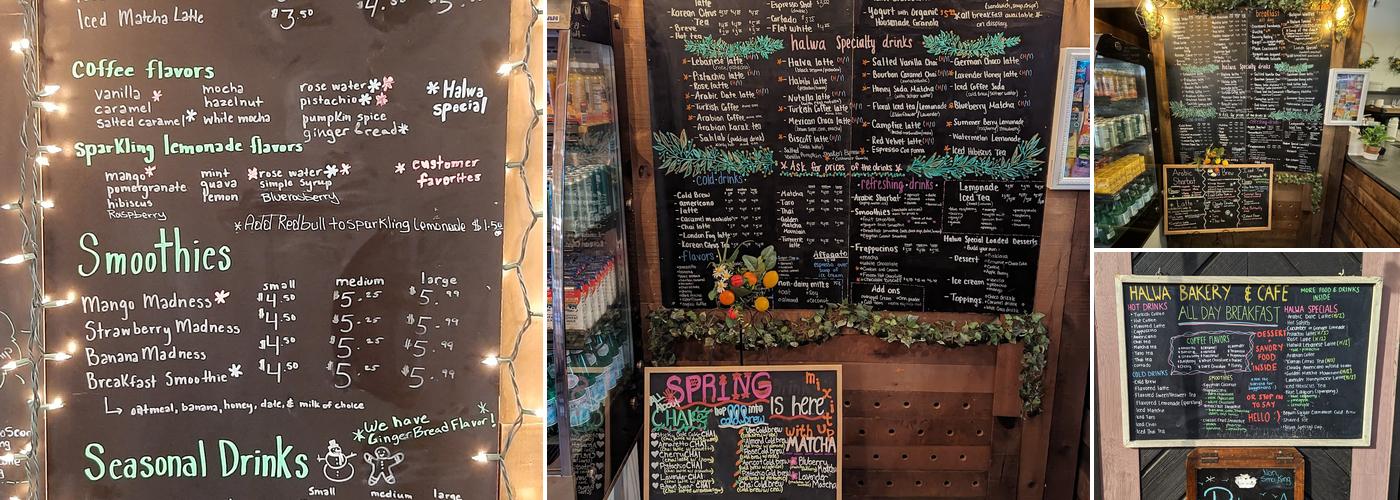 Halwa Bakery & Cafe Menu