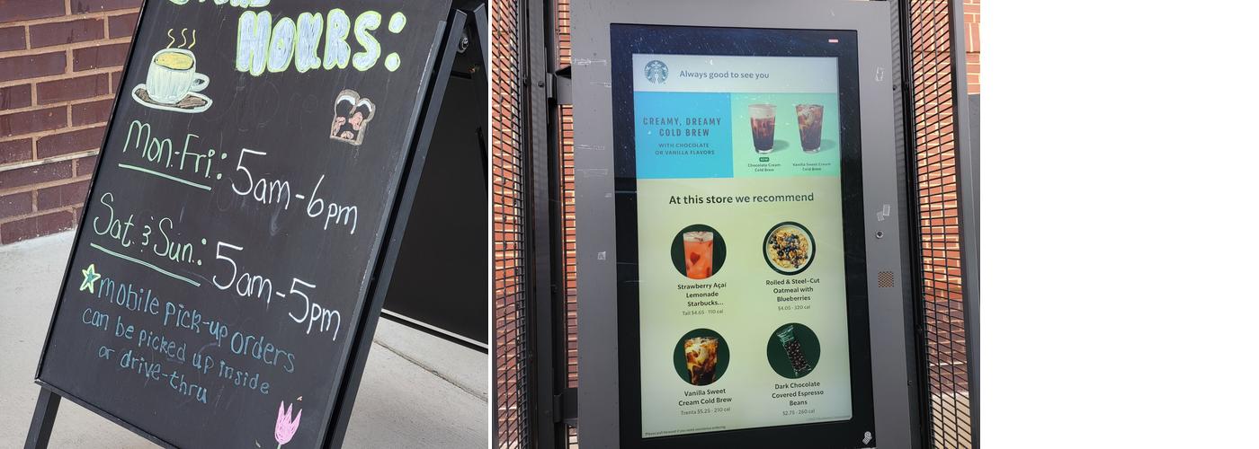 Starbucks Menu