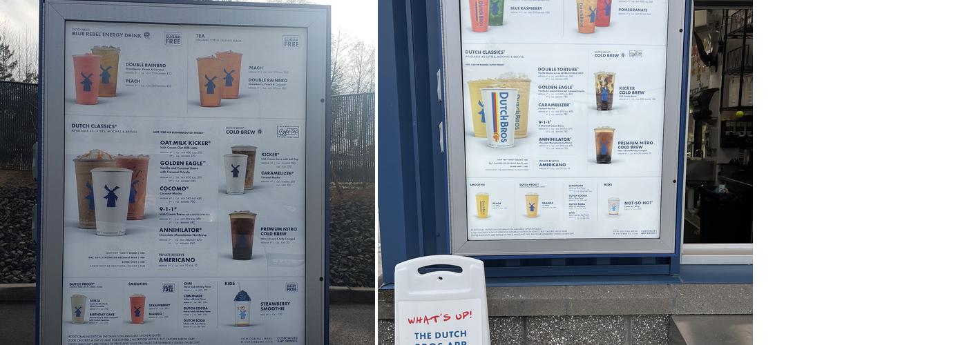 Dutch Bros Coffee Menu
