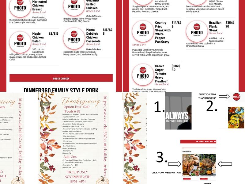 CHEF360 Catering Menu