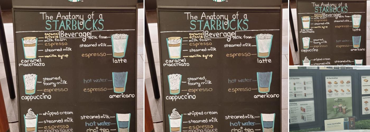Starbucks Menu