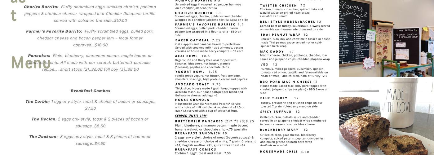 3 Sweets Bakery & Cafe Menu