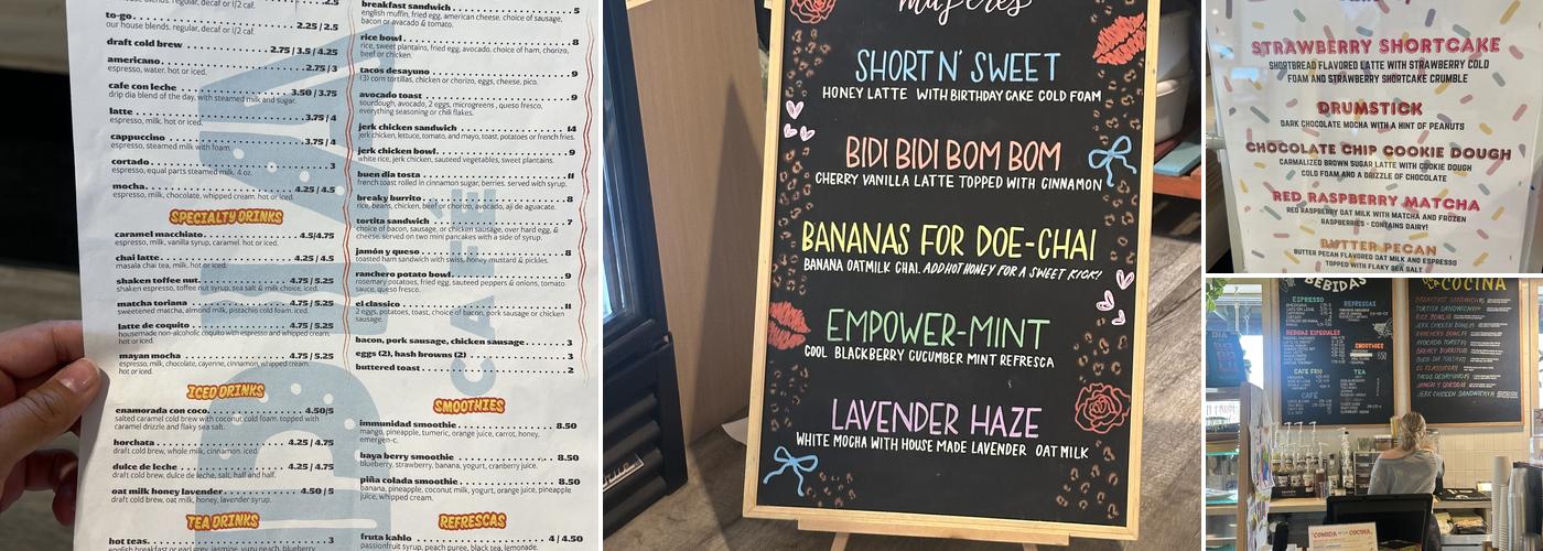 Dia Café Menu